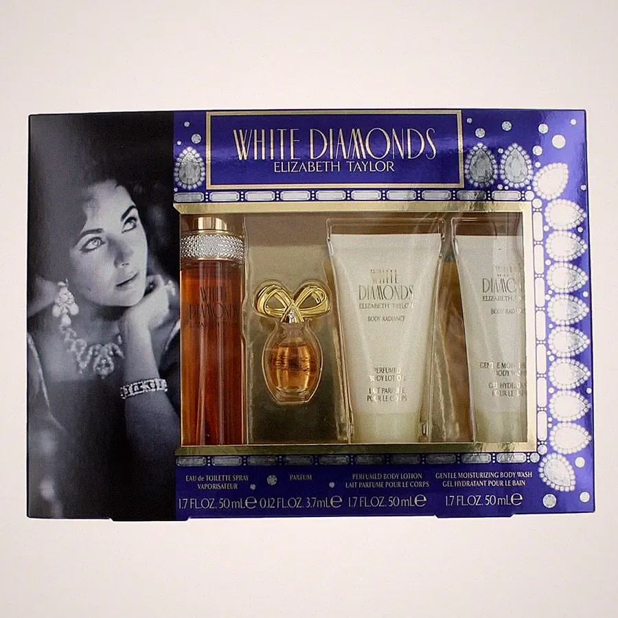 Elizabeth Taylor Ladies White Diamonds EDT Gift Set Fragrances 719346698597
