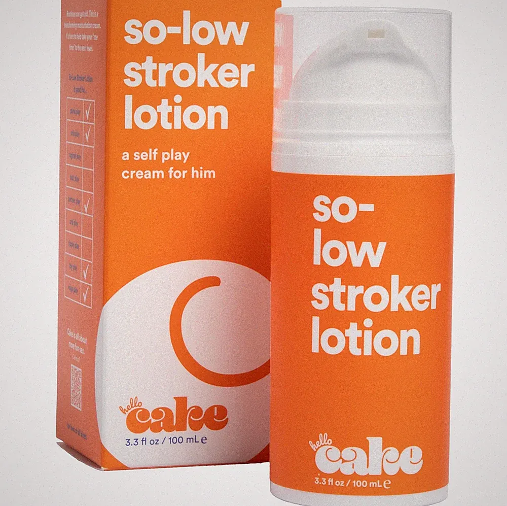 Hello Cake So-Low Stroker Lotion - Below the Belt Solo 3.3 Fl Oz (Pack of 1)