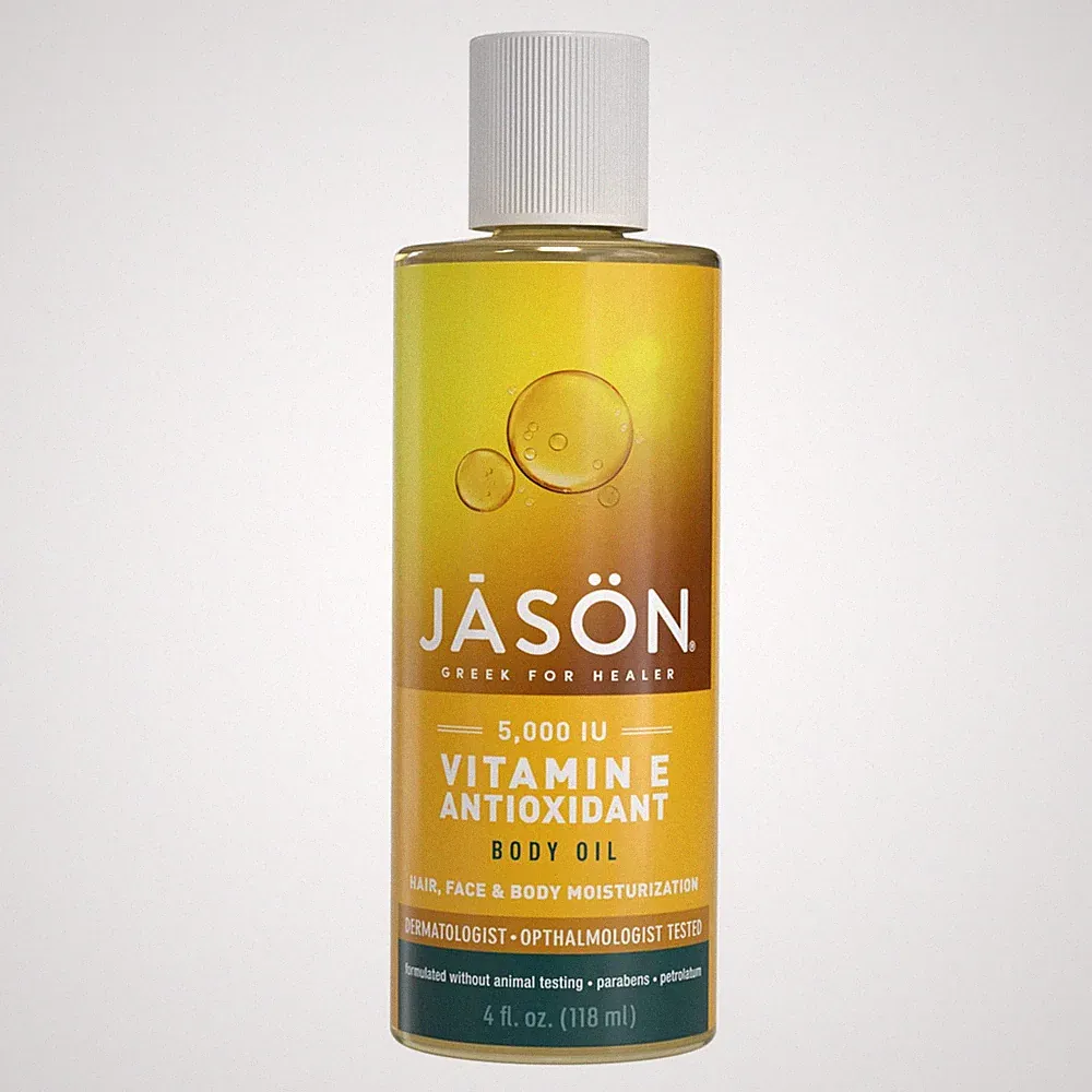 JASON Vitamin E 5,000 IU Moisturizing Body Oil, For Hair, 4 Fl Oz (Pack of 1)